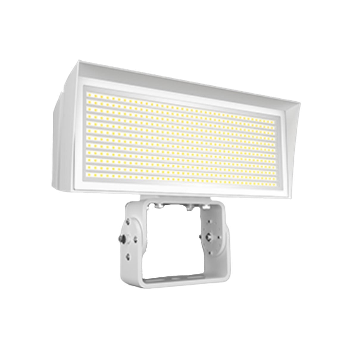 LED Flood Light, 120/230W, 38600 Lumens, 4000K/5000K, 120-277V, Trunnion Mount, White - Bees Lighting