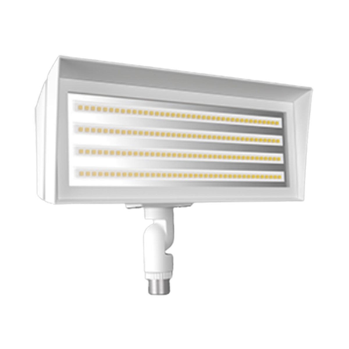 LED Flood Light, 18/39W, 6240 Lumens, 4000K/5000K, 120-277V, Knuckle mount, White - Bees Lighting