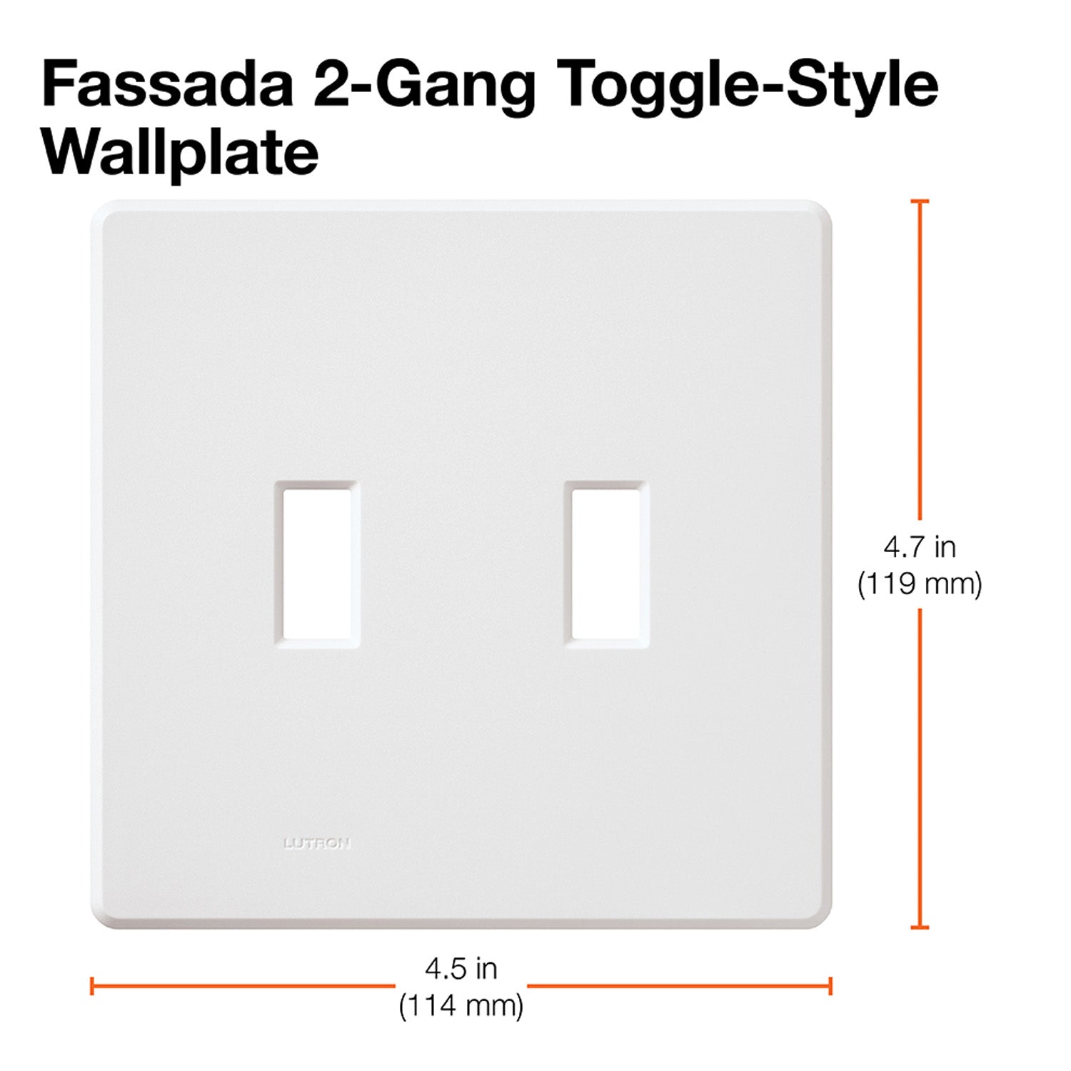 Ariadni 2-Gang Wall Plate for Toggle-Style Dimmers and Switches, Black - Bees Lighting