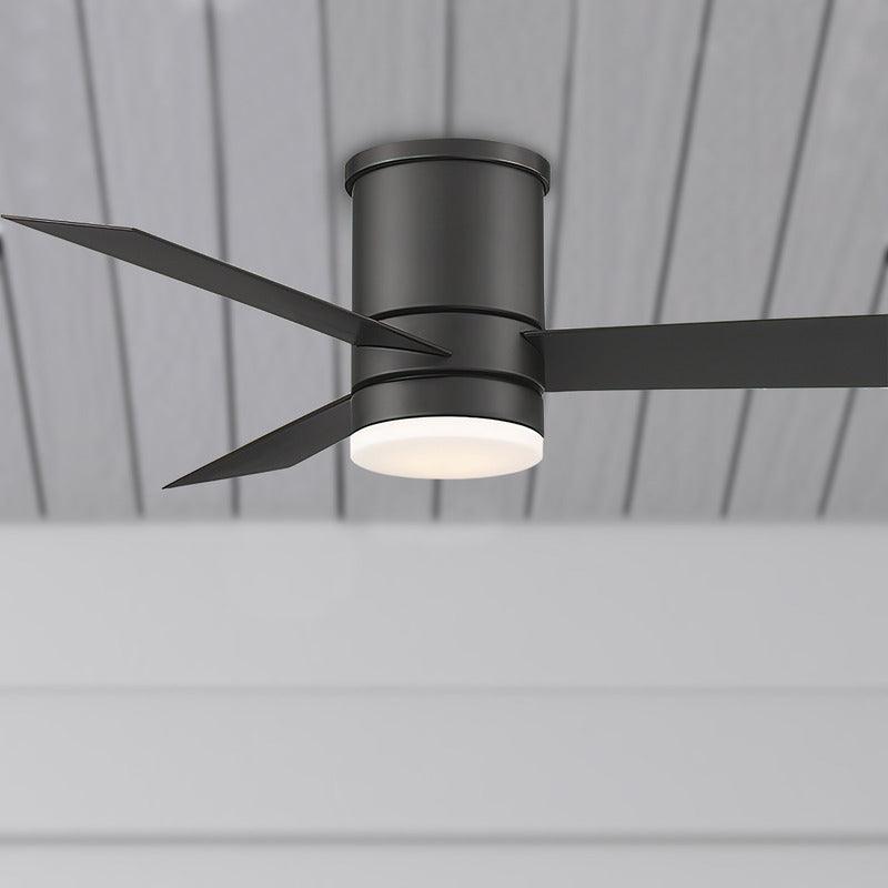 Axis Flush 44 Inch Low Profile Outdoor Smart Ceiling Fan With 3500K LED And Remote - Bees Lighting