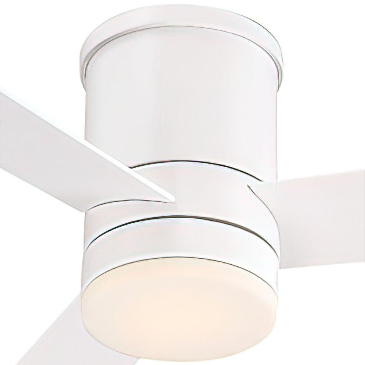 Axis Flush 52 Inch Low Profile Outdoor Smart Ceiling Fan With 3500K LED And Remote - Bees Lighting