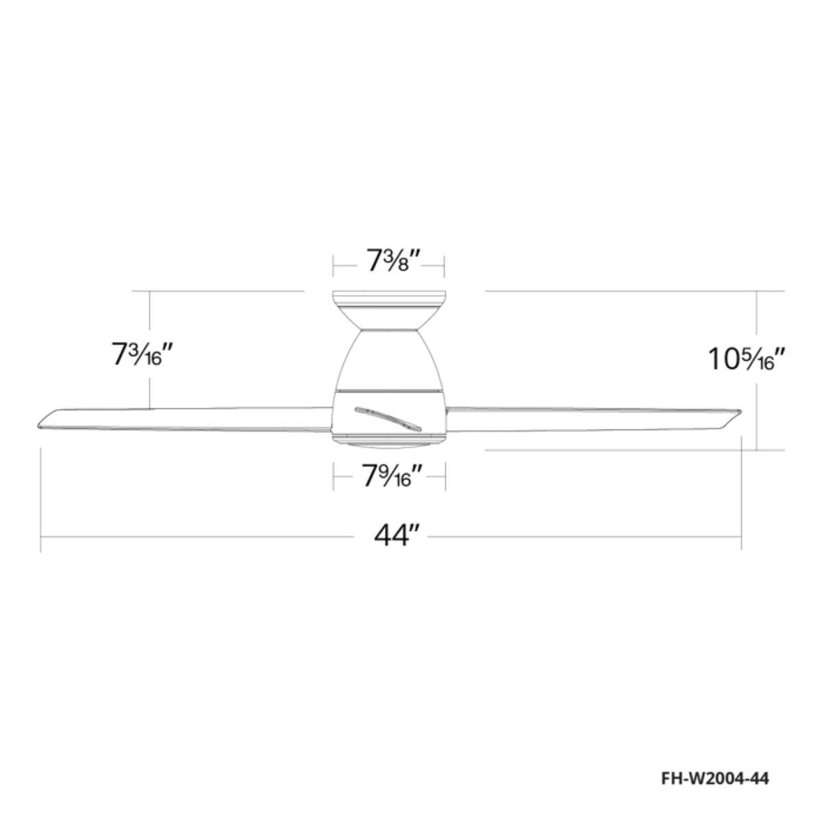 Tip Top 44 Inch Matte Black LED 3500K Smart Ceiling Fan - Bees Lighting