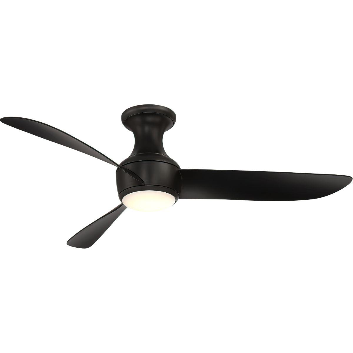 Corona 52 Inch Modern Outdoor Smart Ceiling Fan With 3500K LED And Remote - Bees Lighting