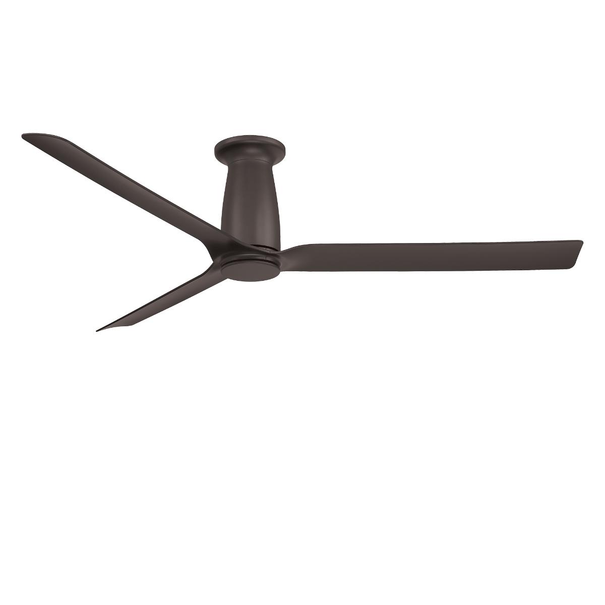 Smooth Flush 52 Inch CCT LED Smart Ceiling Fan, Bronze Finish - Bees Lighting