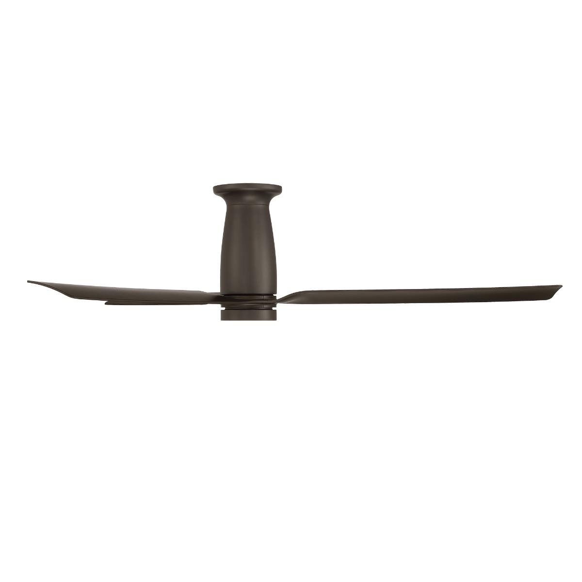 Smooth Flush 52 Inch CCT LED Smart Ceiling Fan, Bronze Finish - Bees Lighting