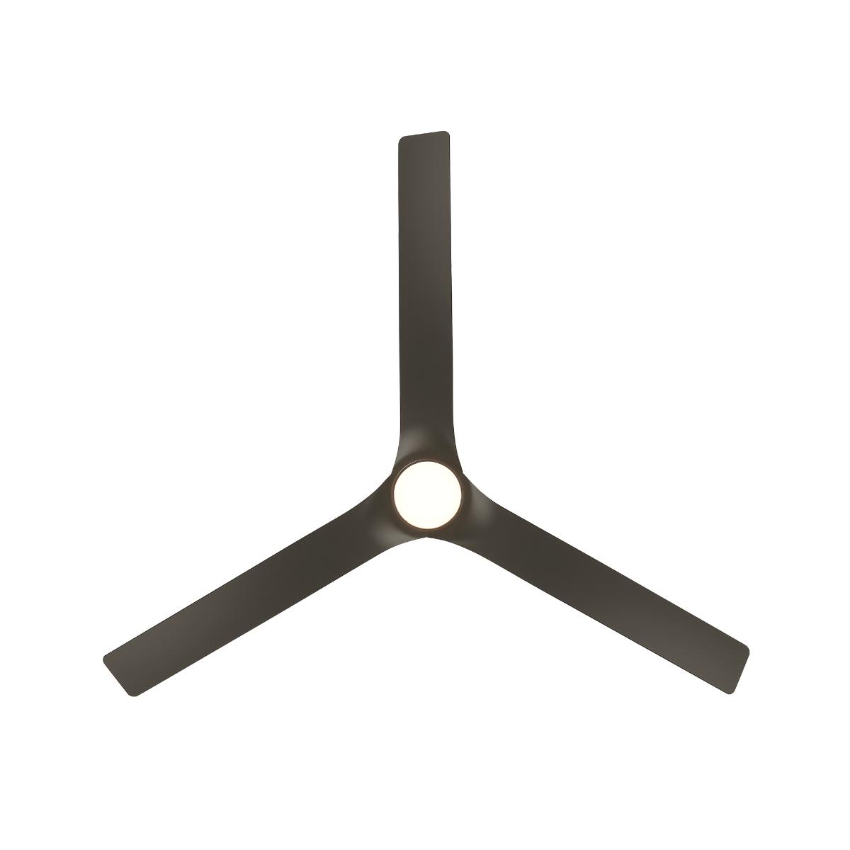 Smooth Flush 52 Inch CCT LED Smart Ceiling Fan, Bronze Finish - Bees Lighting