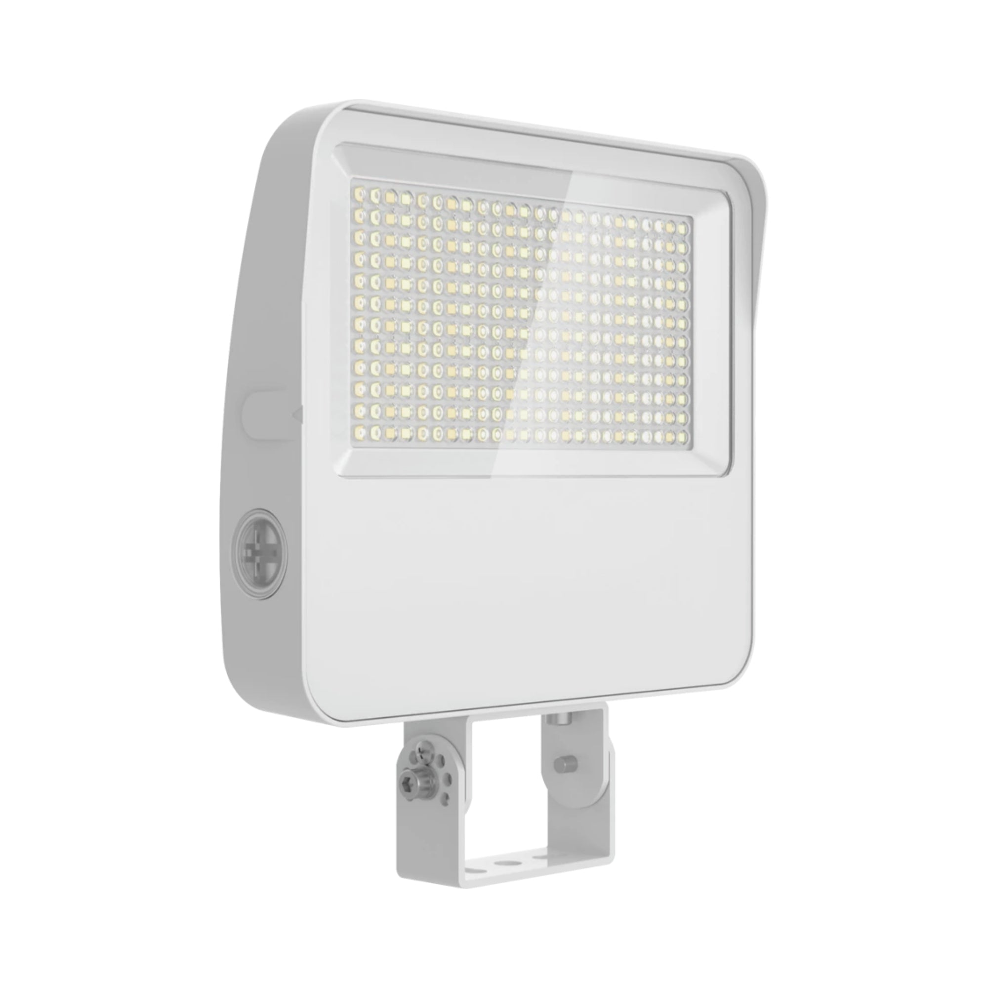 LED Flood Light, 60W, 9000lm, 30K/40K/50K, Knuckle|Trunnion, 120-277V, White