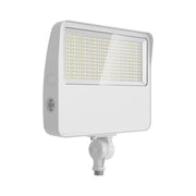 LED Flood Light, 80W, 12000lm, 30K/40K/50K, Knuckle|Trunnion, 120-277V, White