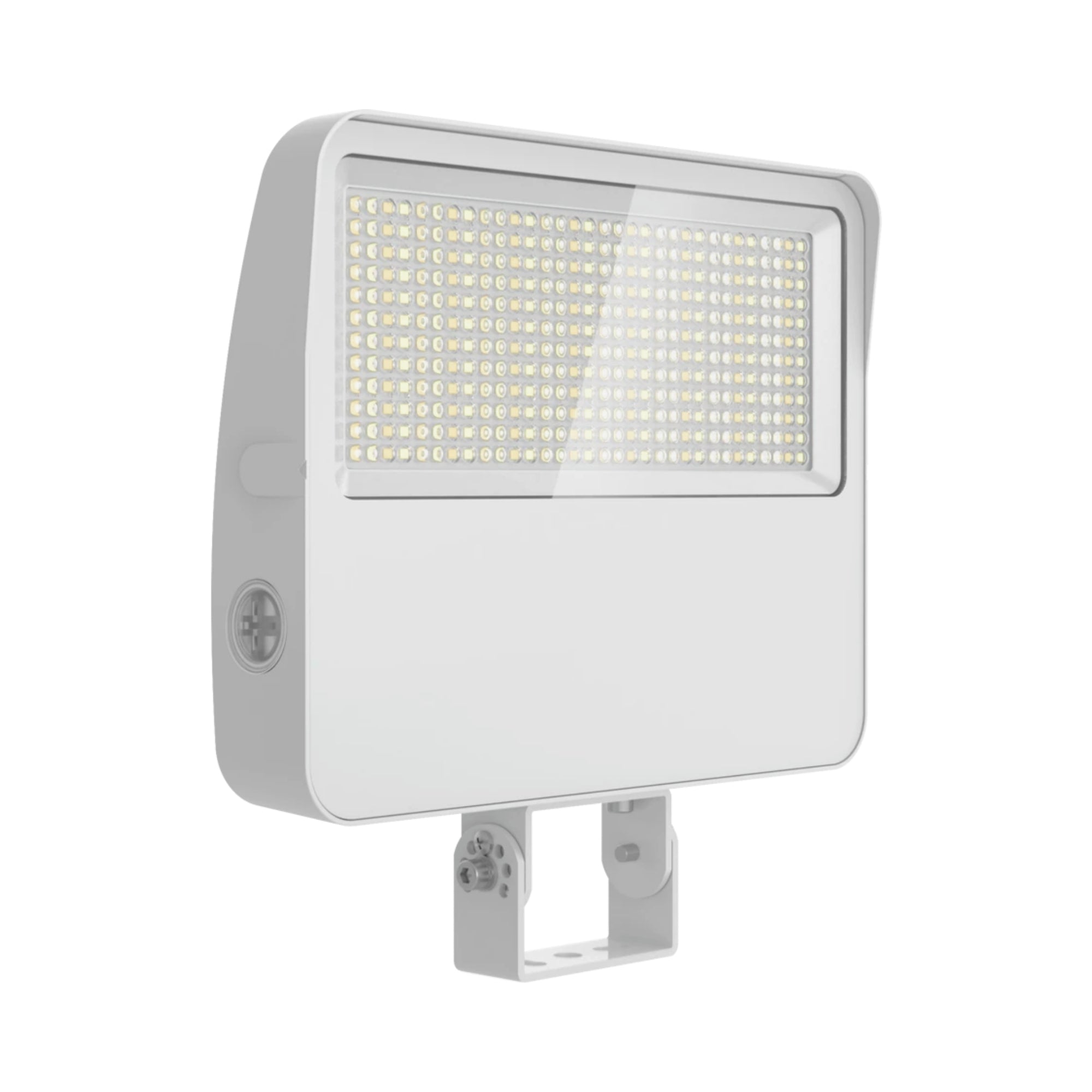 LED Flood Light, 80W, 12000lm, 30K/40K/50K, Knuckle|Trunnion, 120-277V, White