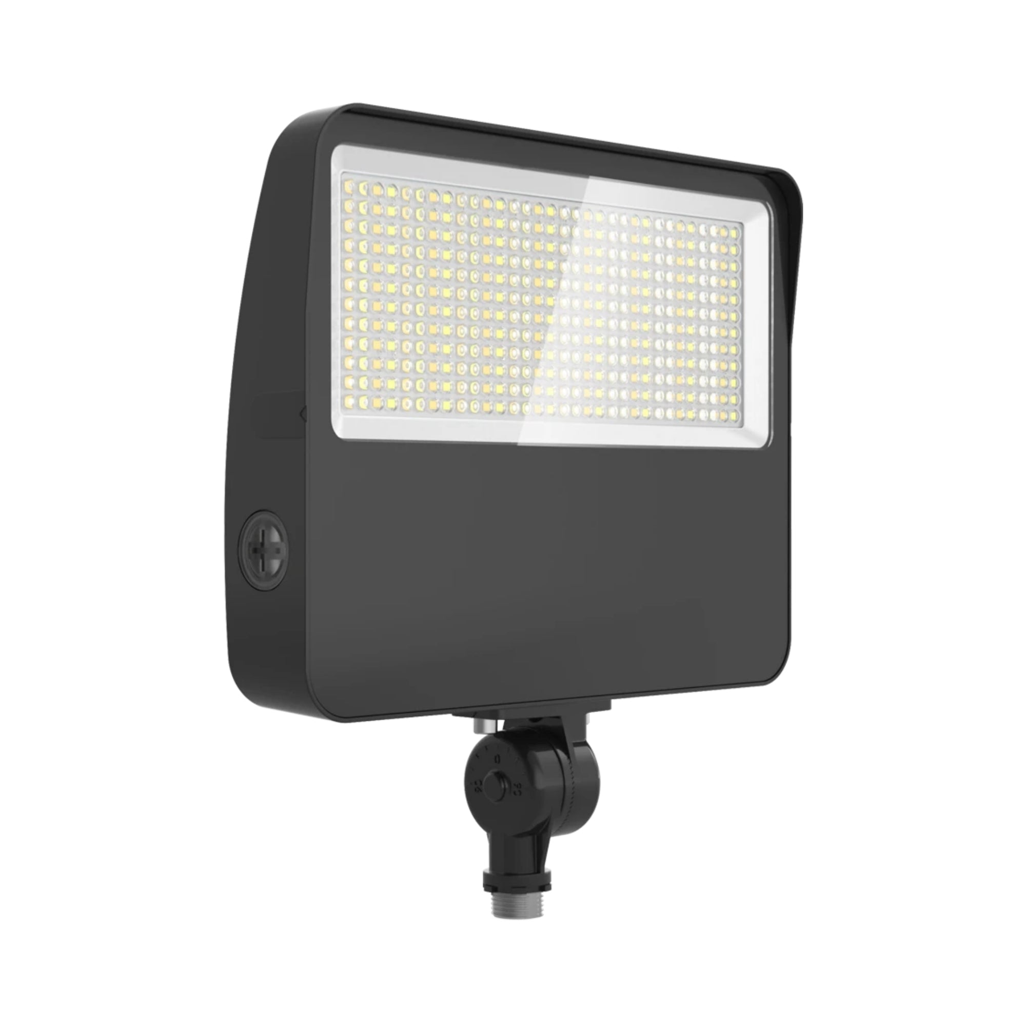 LED Flood Light, 80W, 12000lm, 30K/40K/50K, Knuckle|Trunnion, 120-277V, Bronze