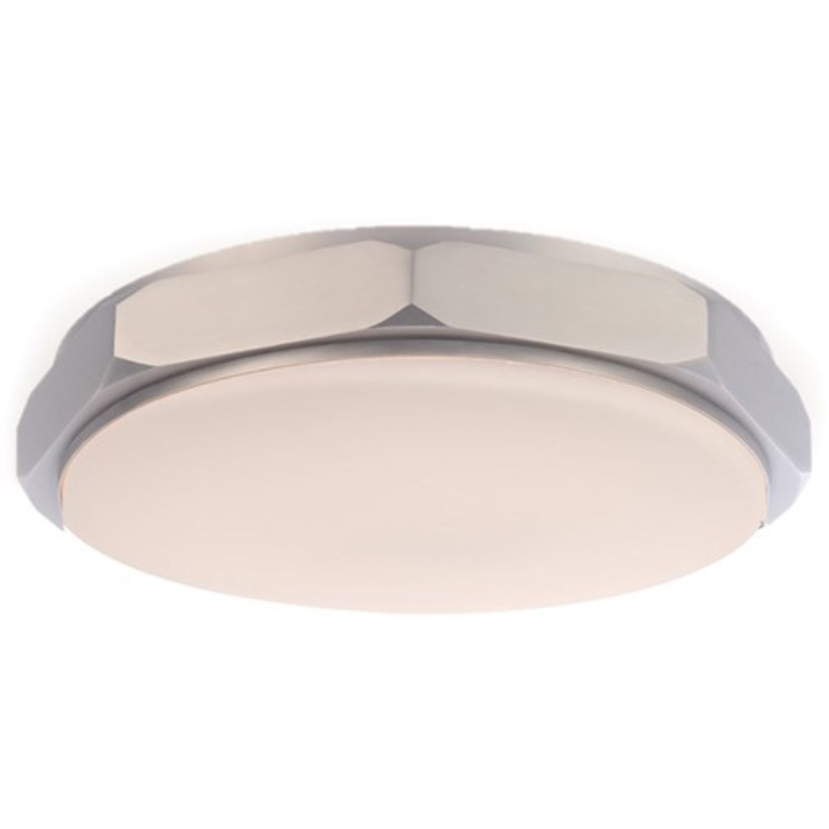 Grommet 13 in. LED Flush Mount Light 3000K Brushed Nickel Finish