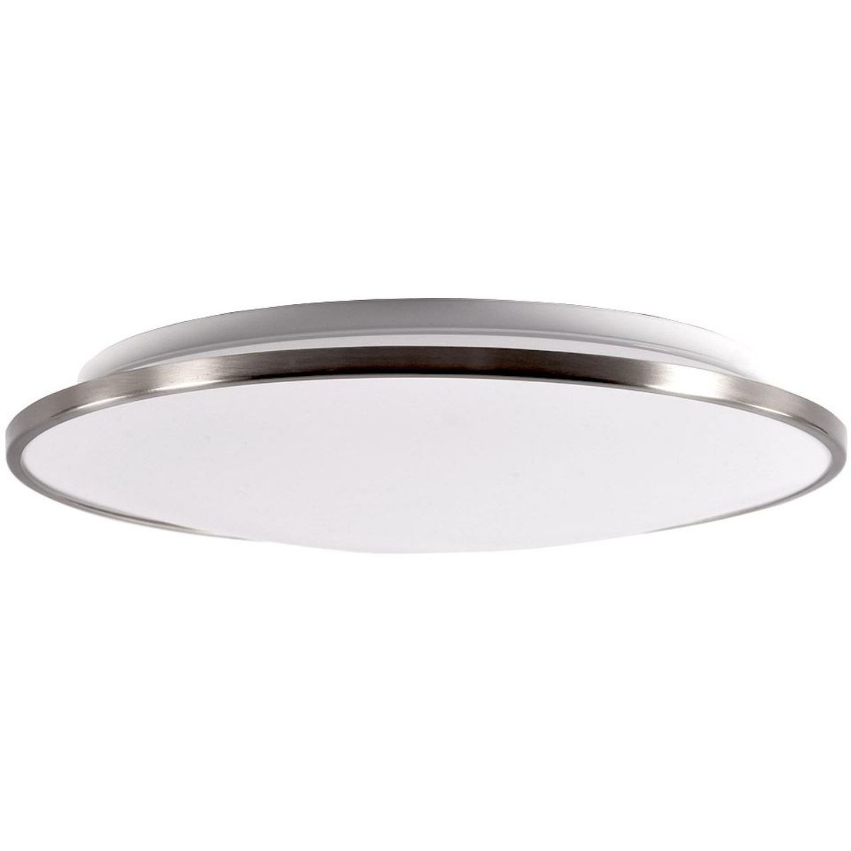 Puck 16 in. LED Flush Mount Light Nickel Finish - Bees Lighting