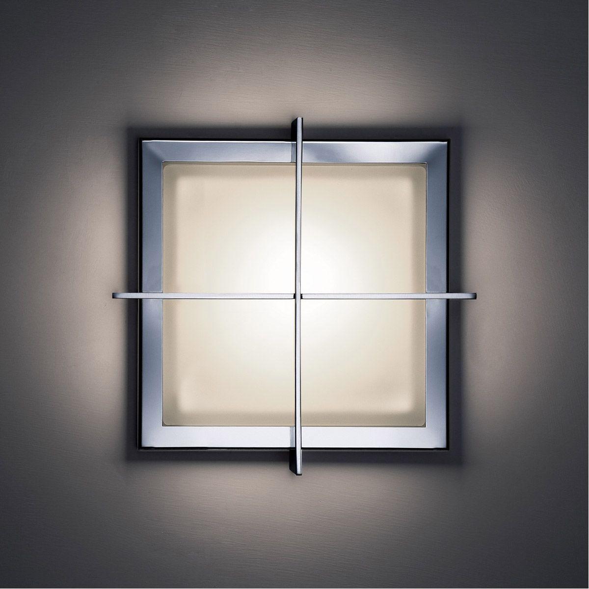 Razor 16" LED Flush Mount, Stainless Steel Finish - Bees Lighting