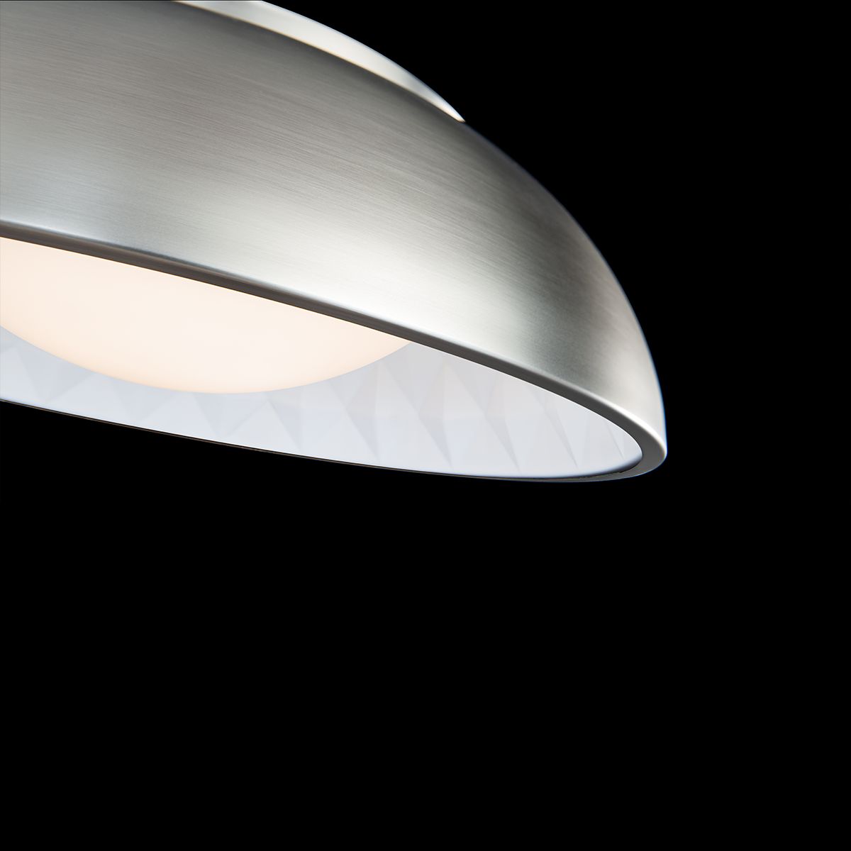 Prisma 18" LED Flush Mount, Brushed Nickel Finish - Bees Lighting