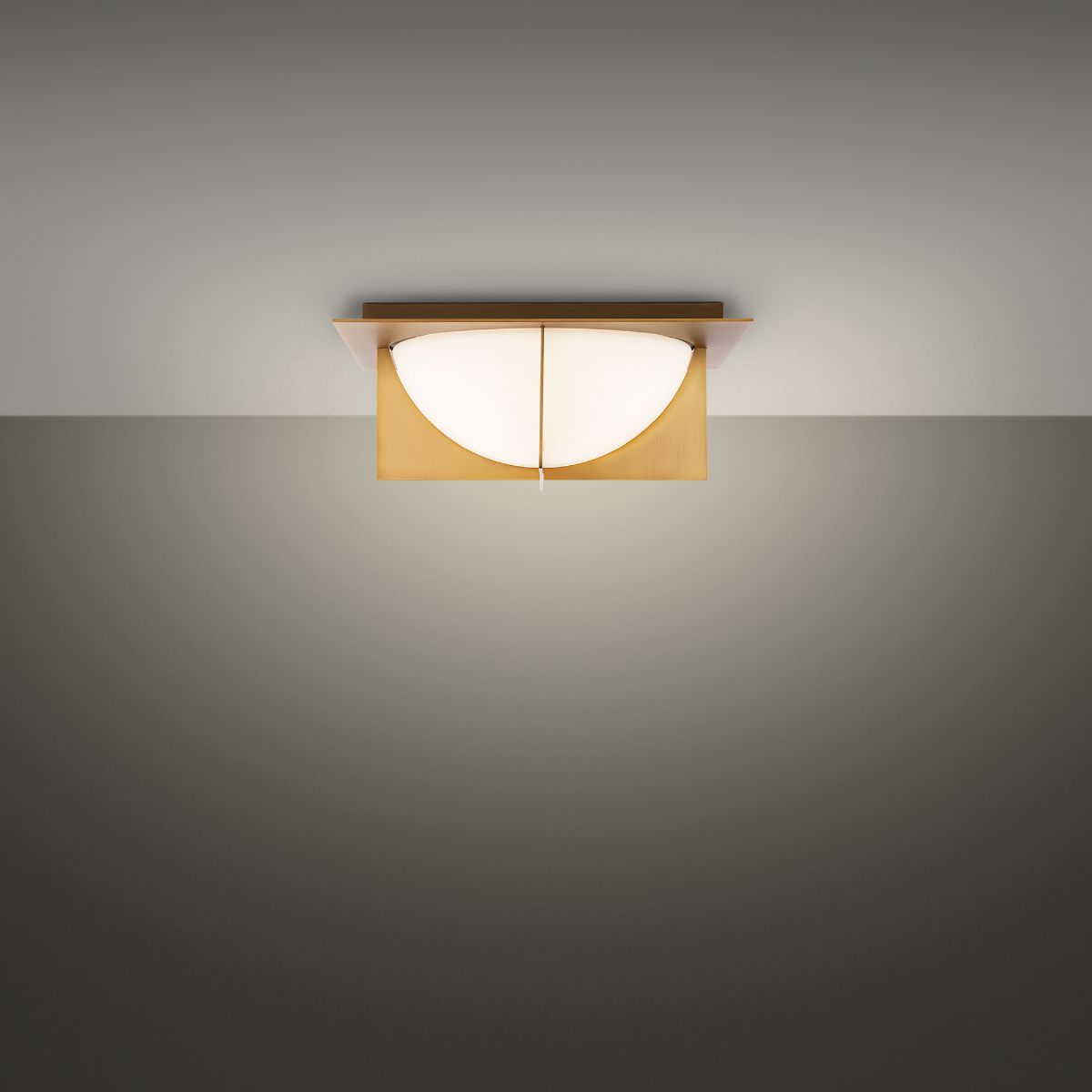 Echelon 14 in. LED Flush Mount Light Brass Finish - Bees Lighting