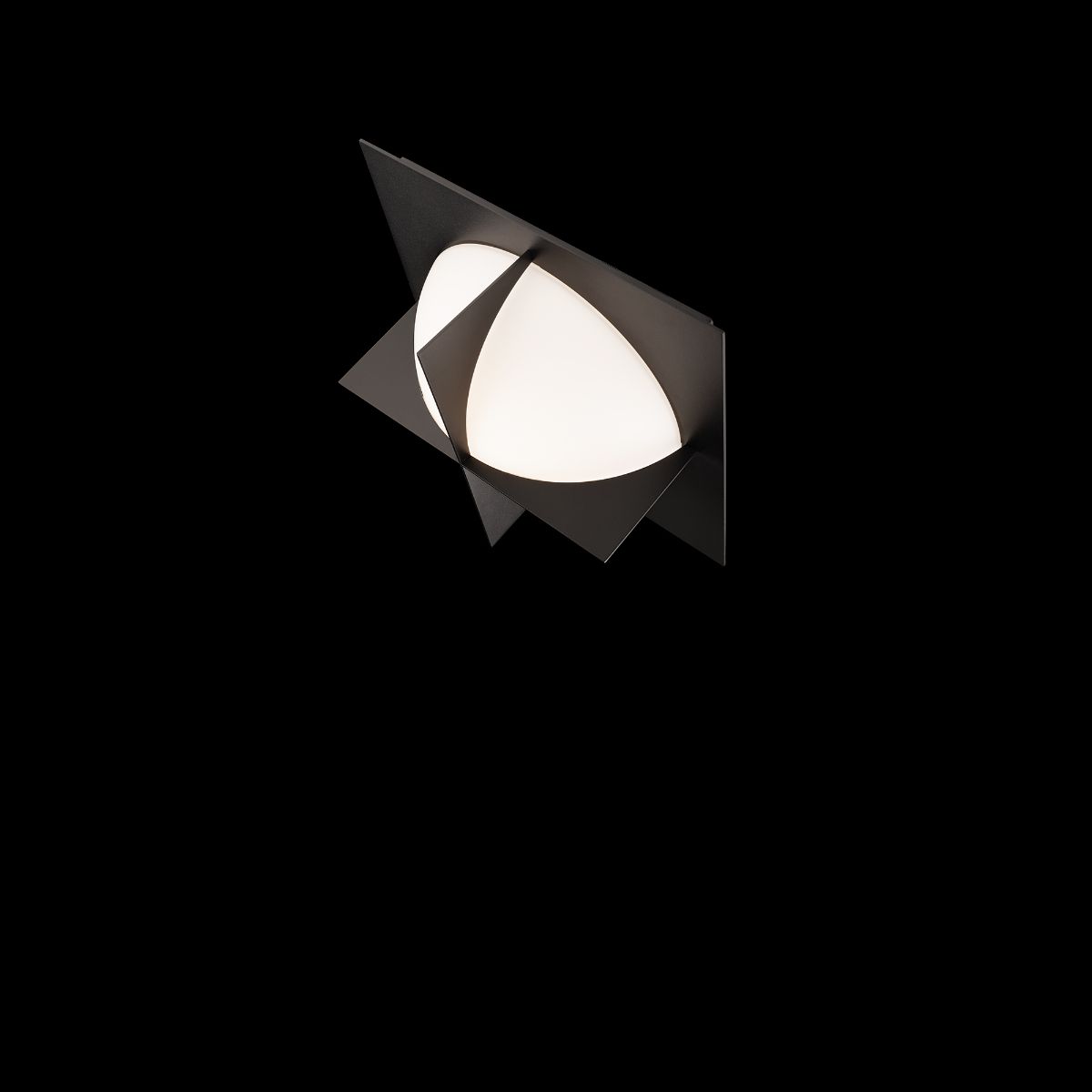 Echelon 14 in. LED Flush Mount Light Black Finish - Bees Lighting