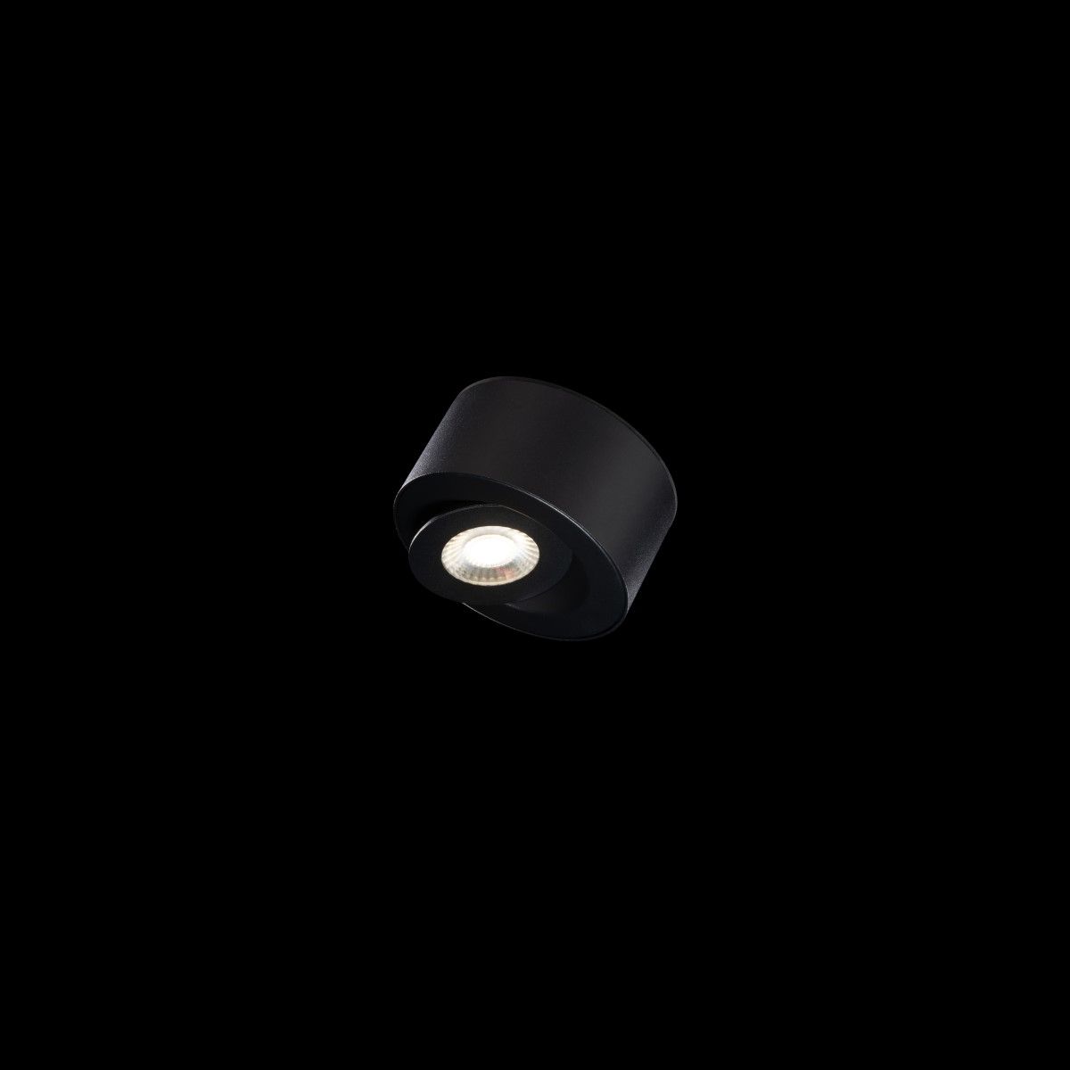 I Spy 5" LED Outdoor Flush Mount, 3000K, Black Finish - Bees Lighting