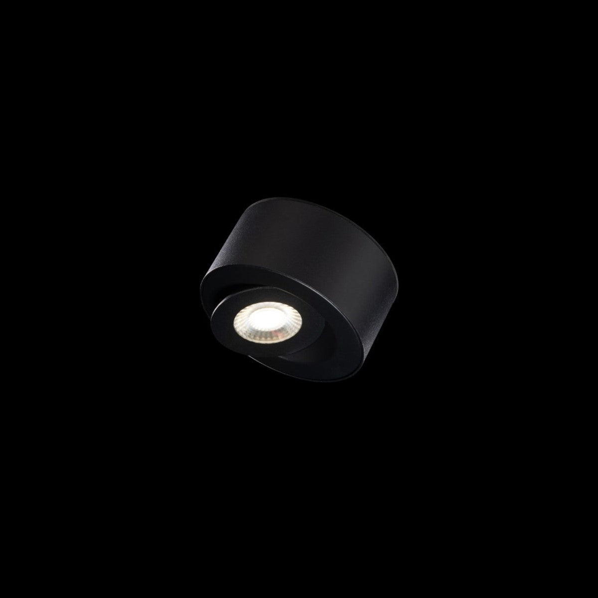 I Spy 5" LED Outdoor Flush Mount, 3000K, Black Finish - Bees Lighting