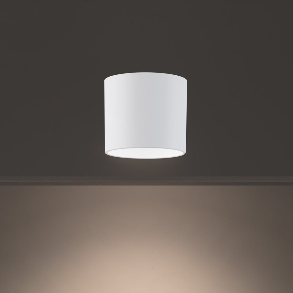 Squat 5 In. LED Outdoor Flush Mount 3000K White finish - Bees Lighting