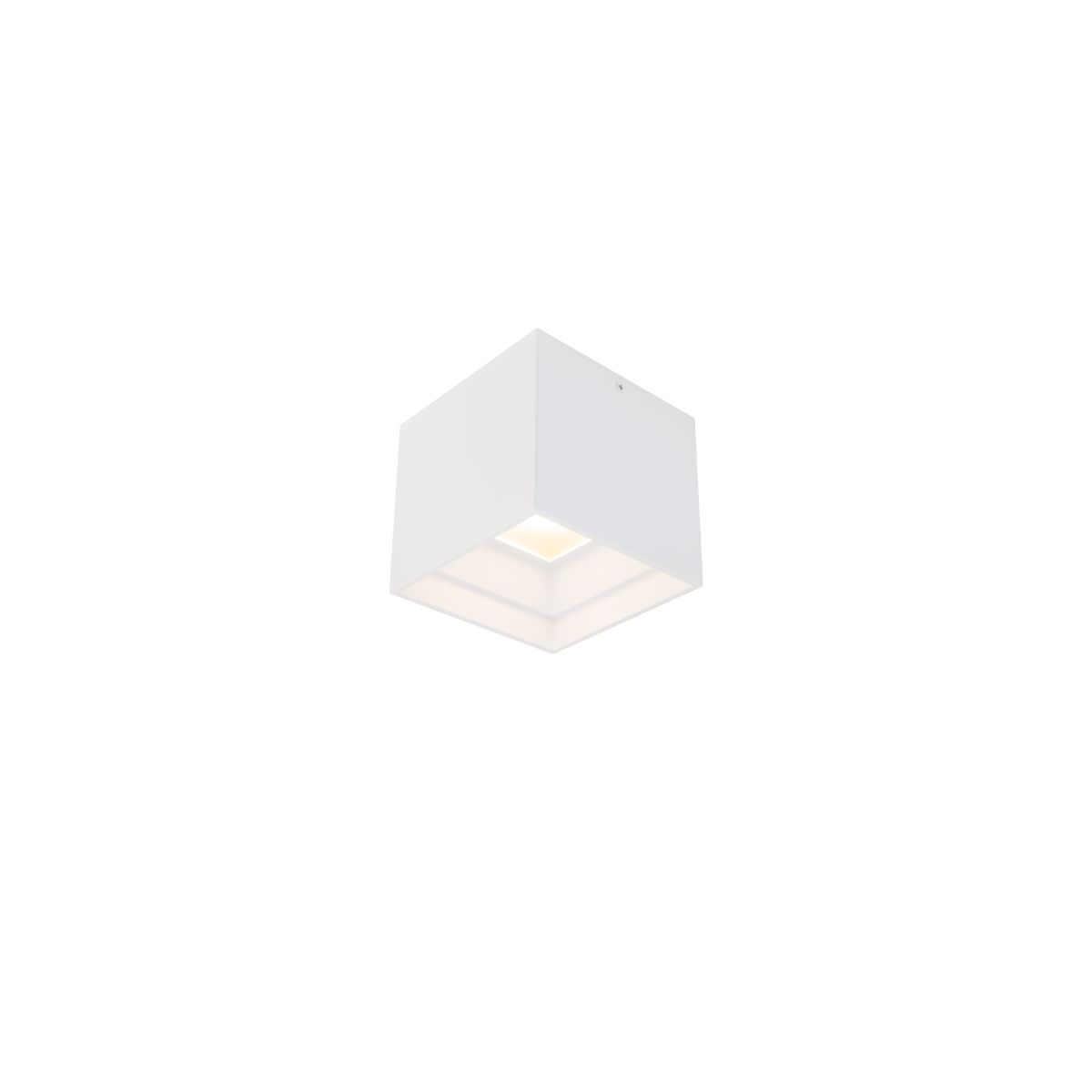 DOWNTOWN 5 in. Square LED Outdoor Flush Mount 3000K White finish - Bees Lighting