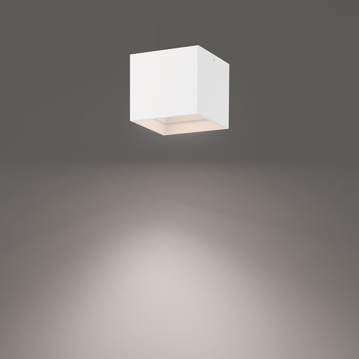 DOWNTOWN 5 in. Square LED Outdoor Flush Mount 3000K White finish - Bees Lighting