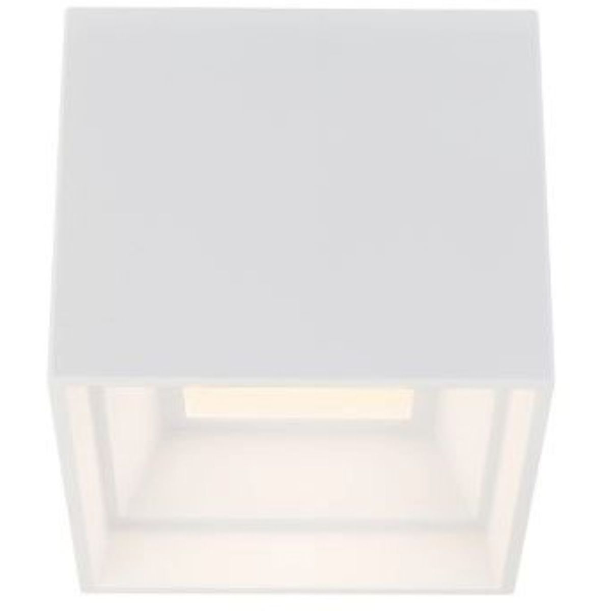 Kube 5 In. LED Outdoor Flush Mount 3000K White finish - Bees Lighting