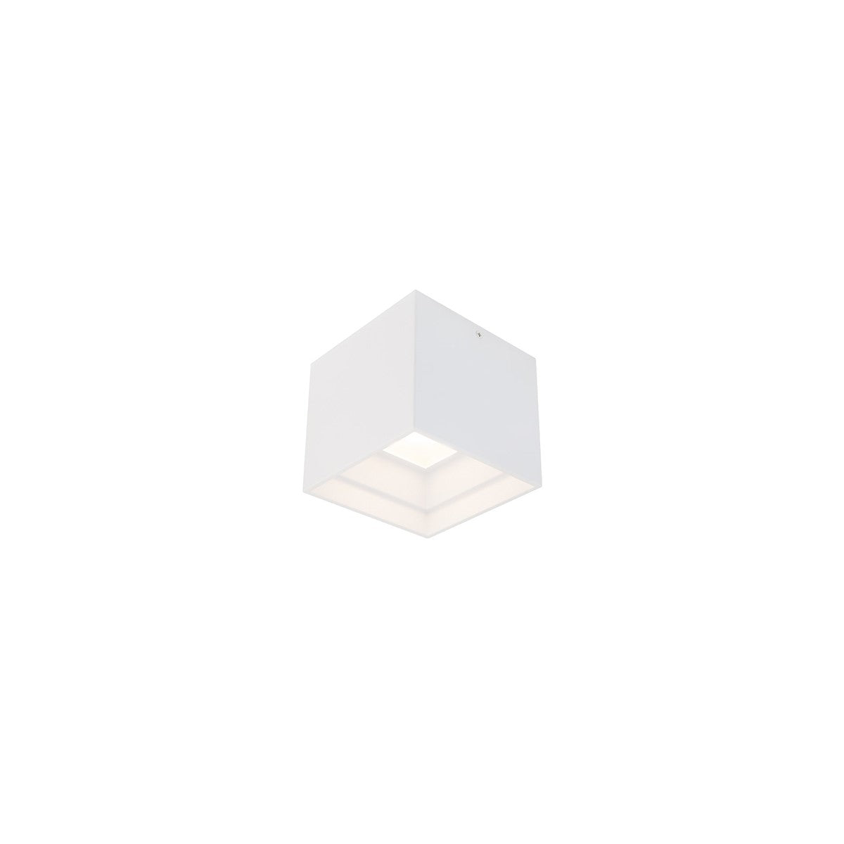 Kube 5 In. LED Outdoor Flush Mount 3000K White finish - Bees Lighting