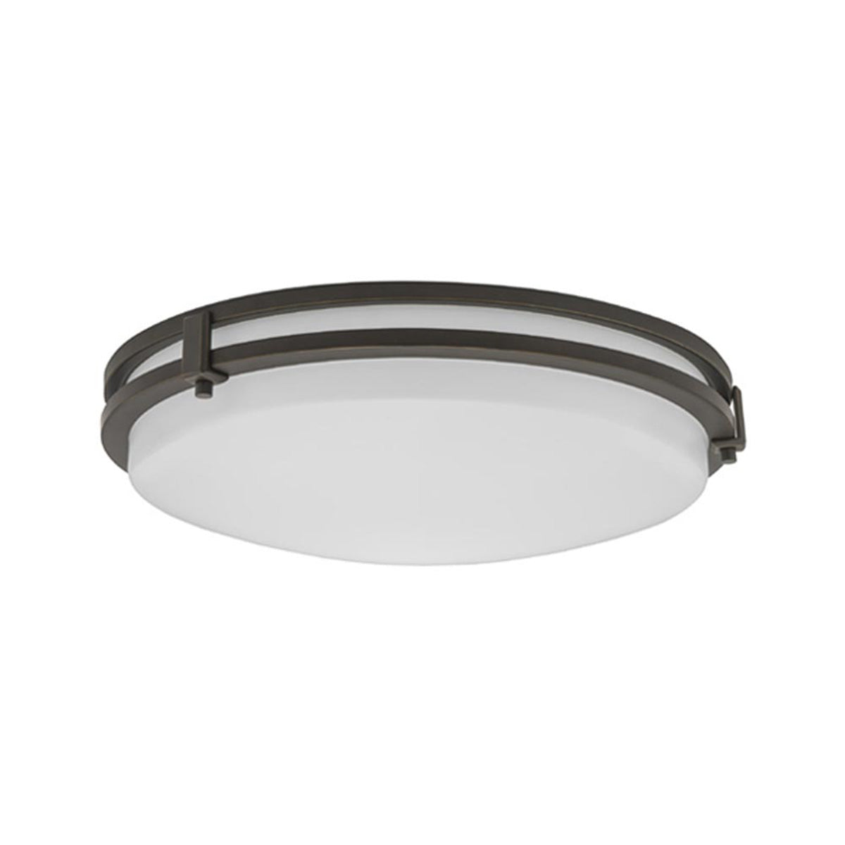 Saturn 16 in. LED Flush Mount Light 3000K Bronze finish