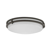 Saturn 16 in. LED Flush Mount Light 3000K Bronze finish - Bees Lighting