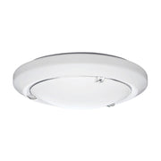 Vela 14 in. LED Flush Mount Light 4000K Chrome Finish - Bees Lighting