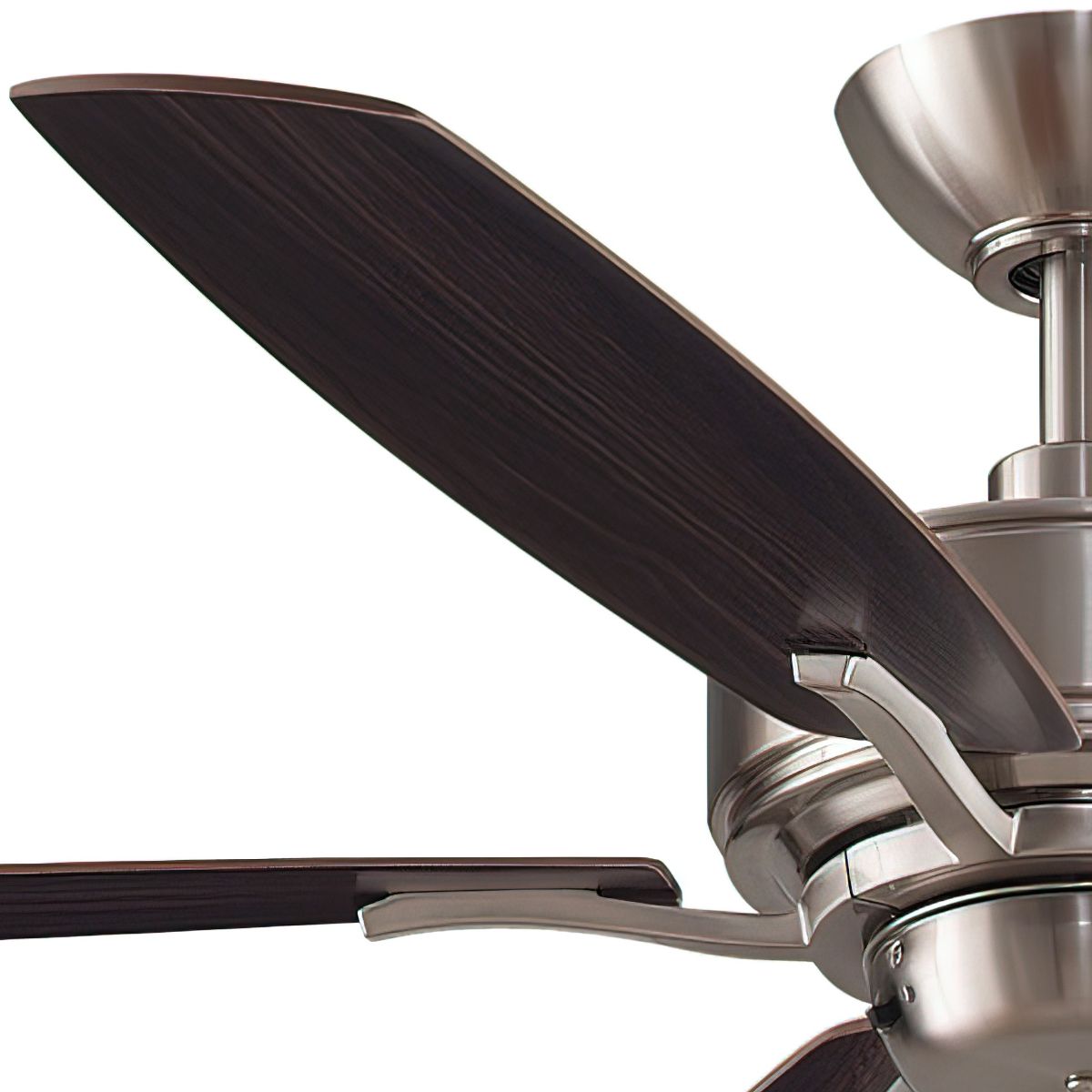 Aire Deluxe 52 Inch Brushed Nickel Ceiling Fan with Pull Chain - Bees Lighting