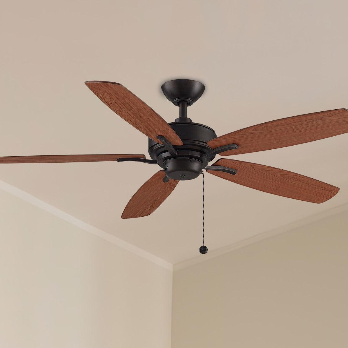 Aire Deluxe 5 Blades 52 Inch Ceiling Fan With Pull Chain - Bees Lighting