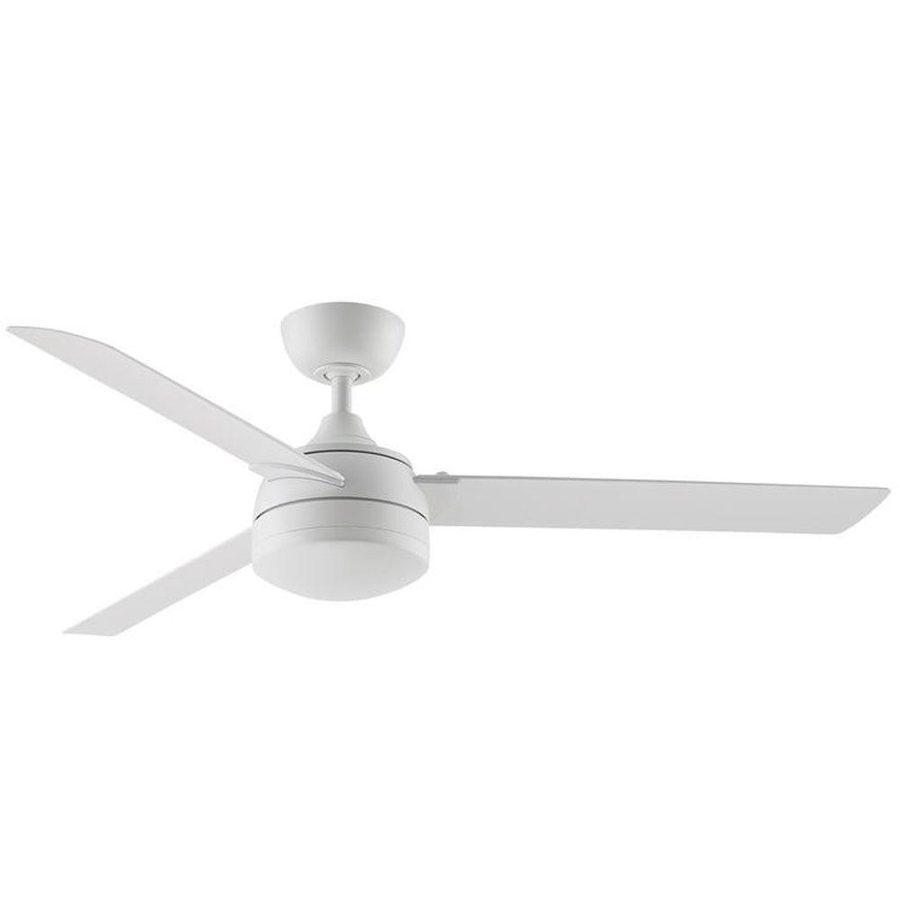 Xeno 56 Inch Matte White Wet Rated LED Ceiling Fan with Remote - Bees Lighting