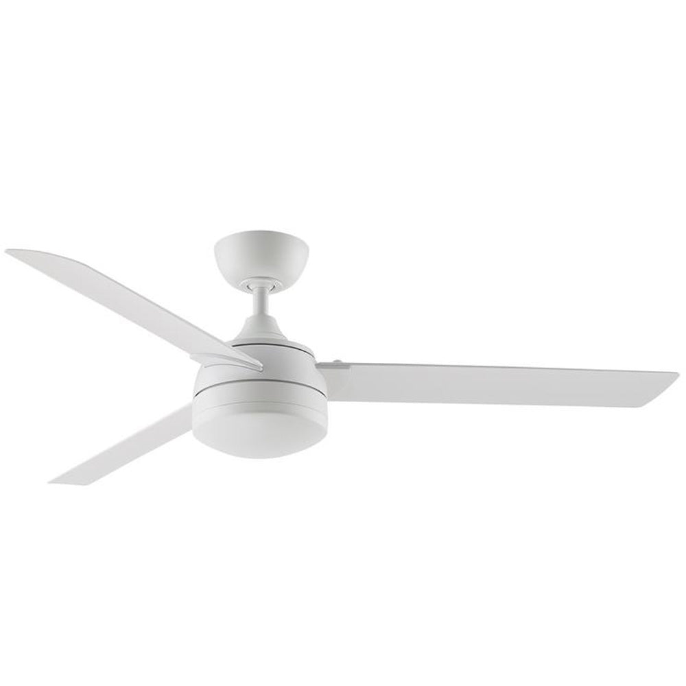 Xeno 56 Inch Matte White Wet Rated LED Ceiling Fan with Remote - Bees Lighting