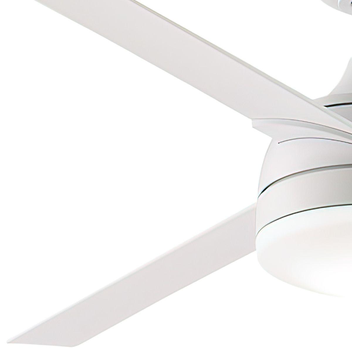 Xeno 56 Inch Matte White Wet Rated LED Ceiling Fan with Remote - Bees Lighting
