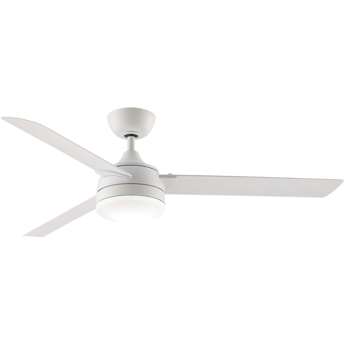 Xeno 56 Inch Matte White Wet Rated LED Ceiling Fan with Remote - Bees Lighting