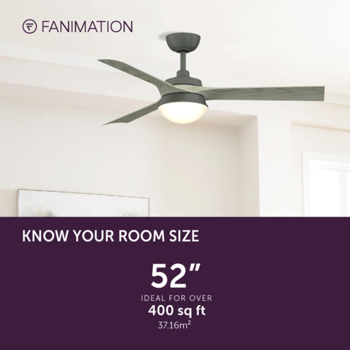 Barlow 52" Graphite LED Ceiling Fan - Bees Lighting