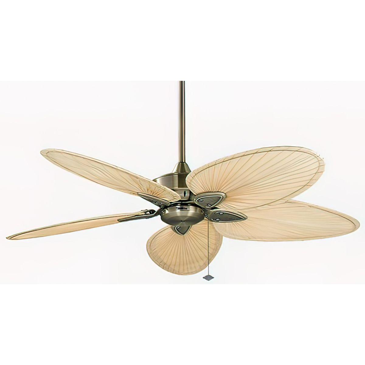 Windpointe 52 Inch Tropical Palm Leaf Ceiling Fan With Pull Chain - Bees Lighting