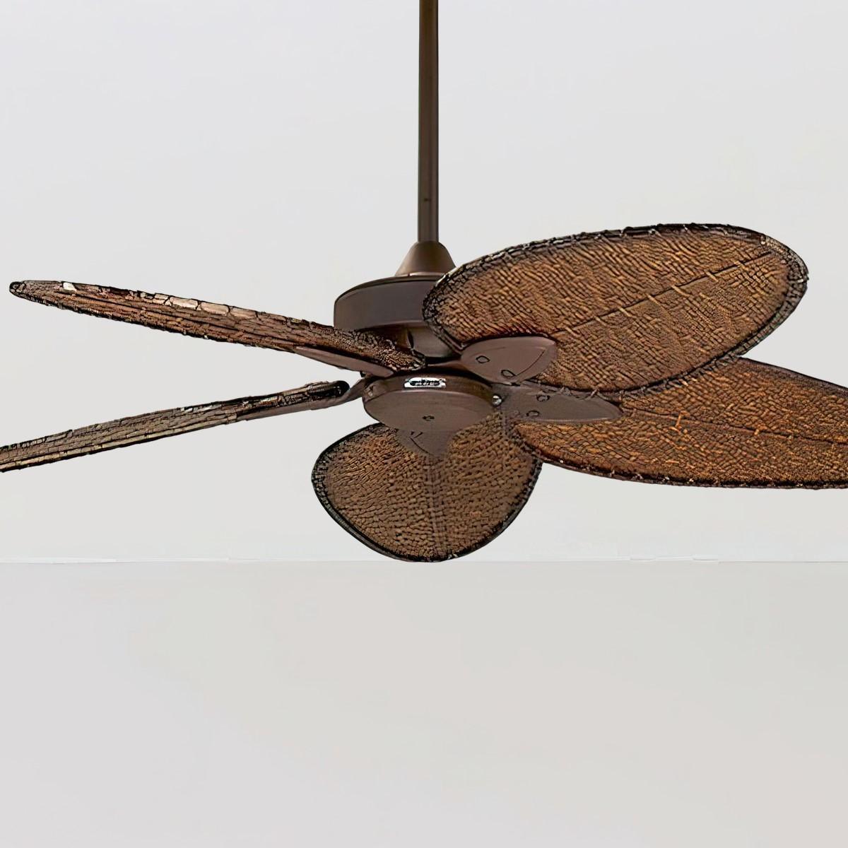 Windpointe 52 Inch Tropical Palm Leaf Ceiling Fan With Pull Chain - Bees Lighting