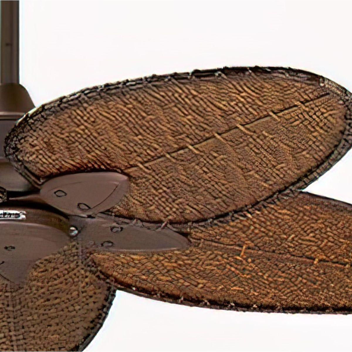 Windpointe 52 Inch Rust and Antique Narrow Oval Blades Ceiling Fan with Pull Chain - Bees Lighting