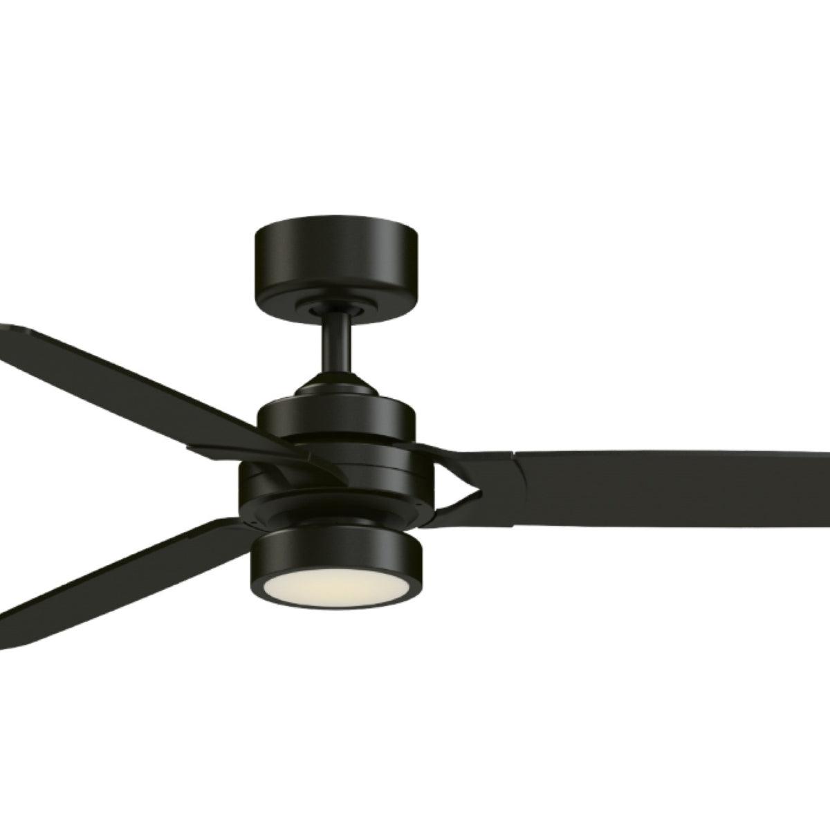 Amped 52 Inch Propeller Ceiling Fan With Light and Remote