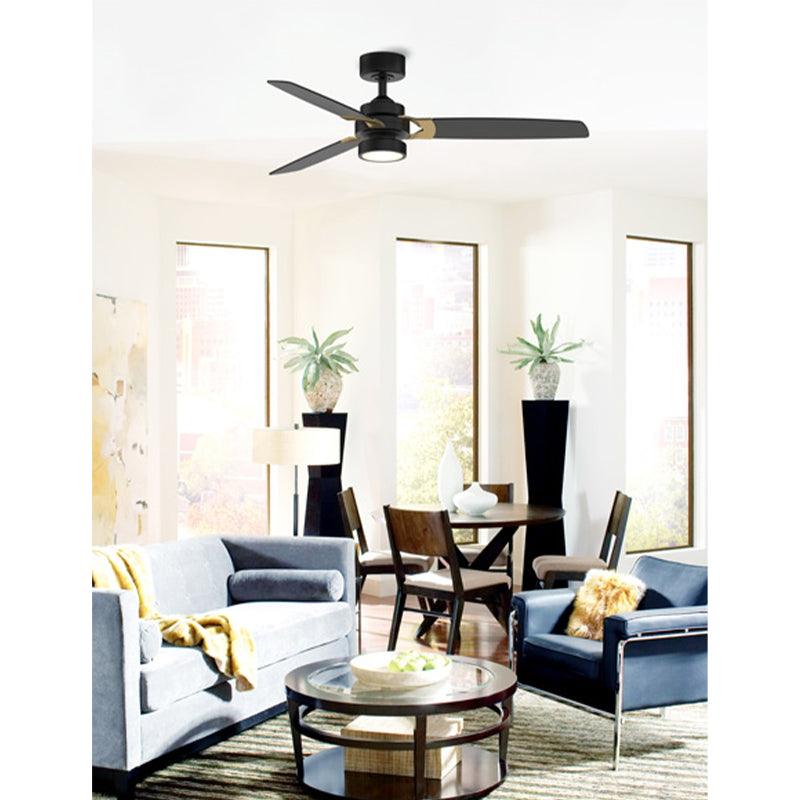 Amped 52 Inch Propeller Ceiling Fan With Light and Remote