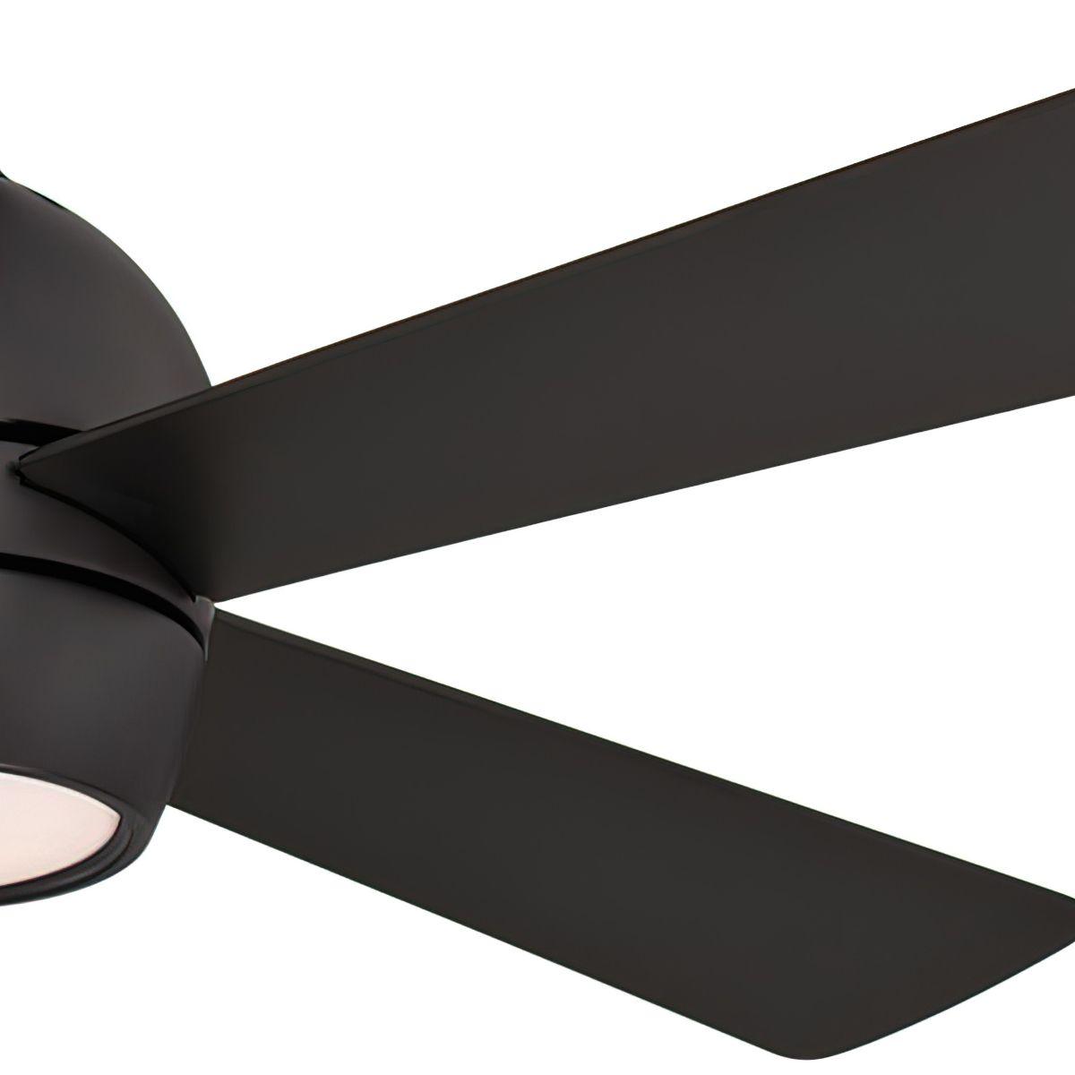 Kwad 44 Inch Black Modern LED Ceiling Fan with Remote - Bees Lighting