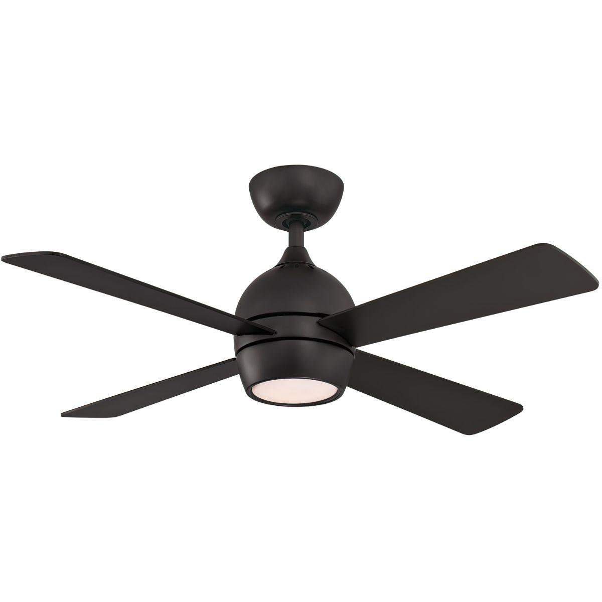 Kwad 44 Inch Black Modern LED Ceiling Fan with Remote - Bees Lighting