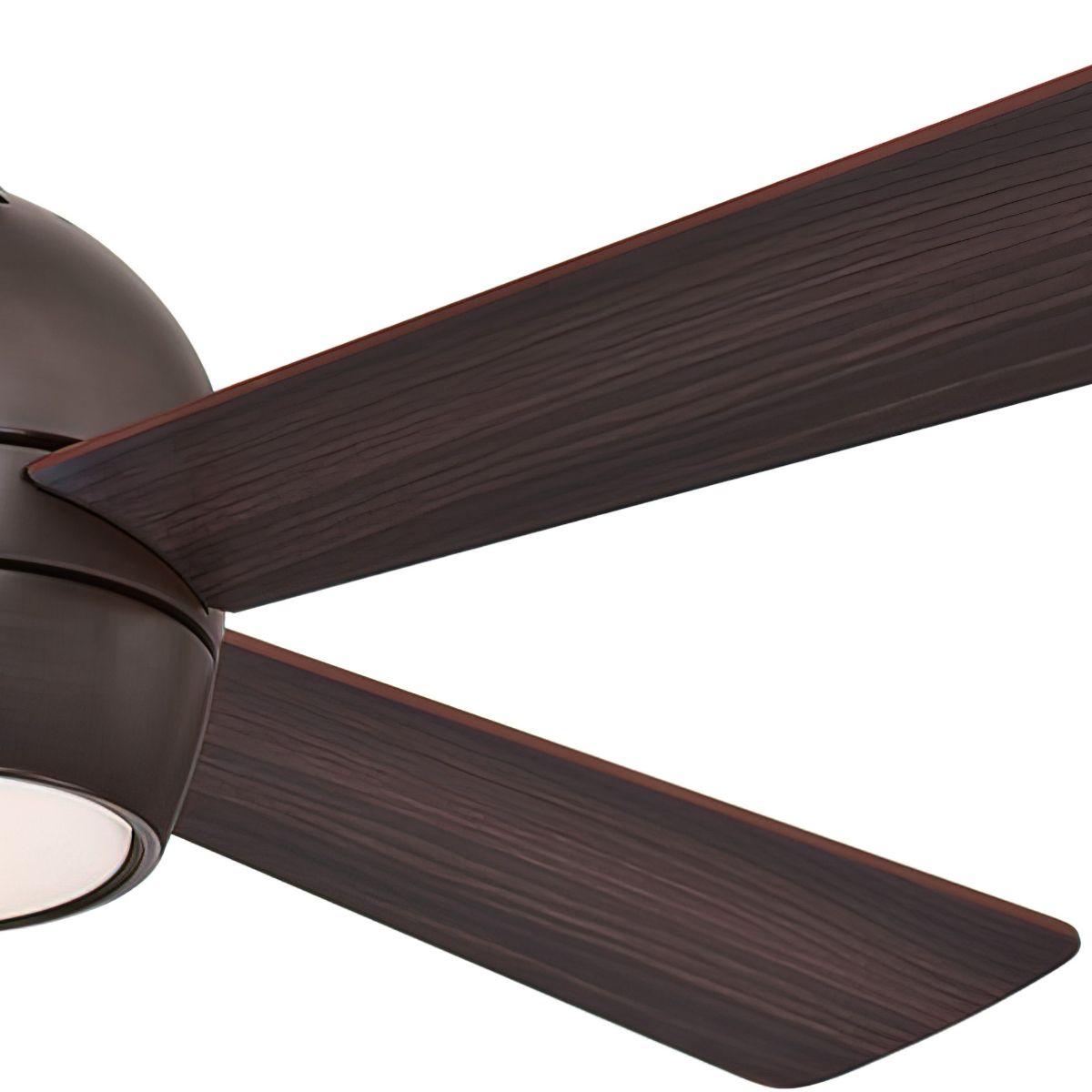 Kwad 44 Inch Dark Bronze Modern LED Ceiling Fan with Remote - Bees Lighting