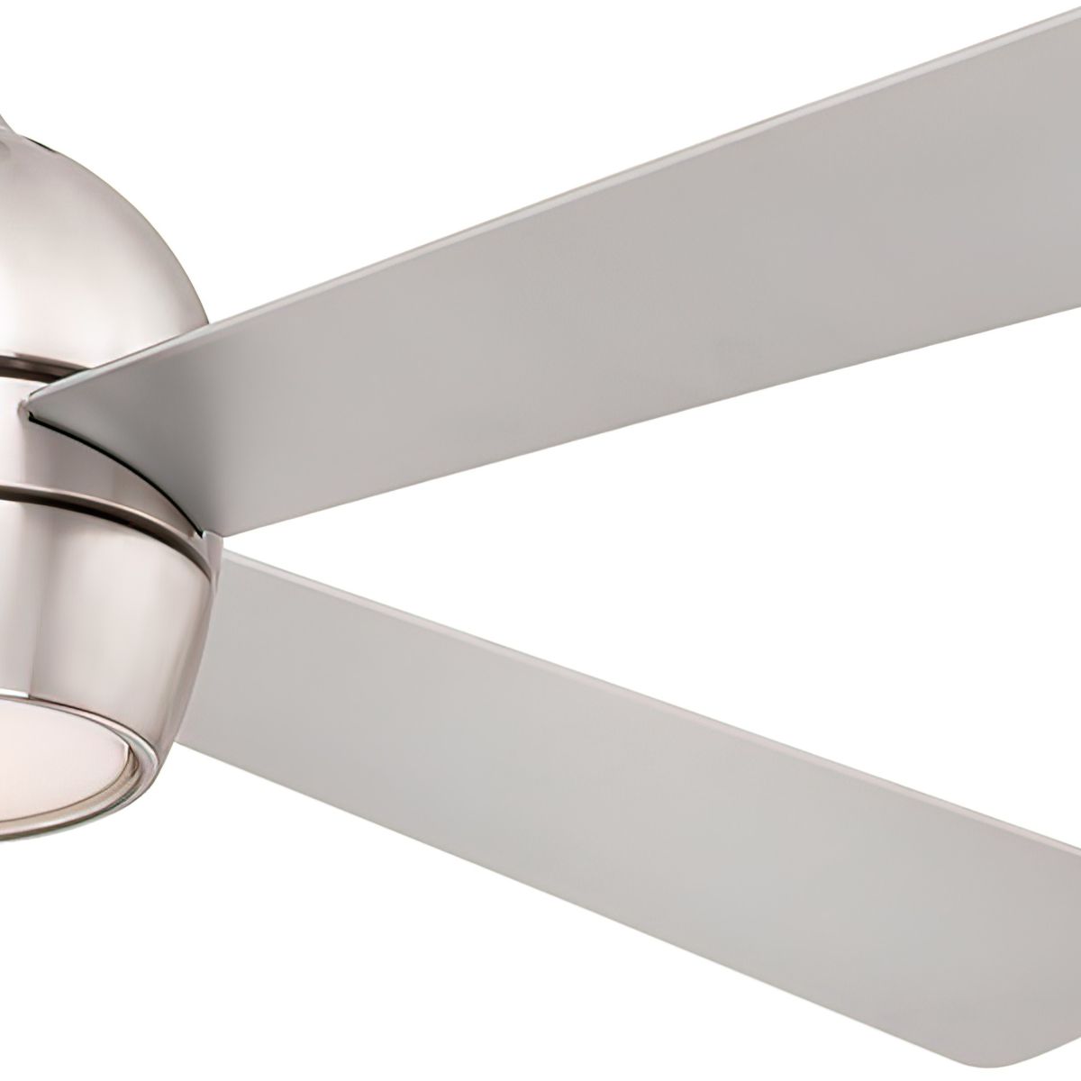 Kwad 52 Inch Brushed Nickel Modern LED Ceiling Fan with Remote - Bees Lighting
