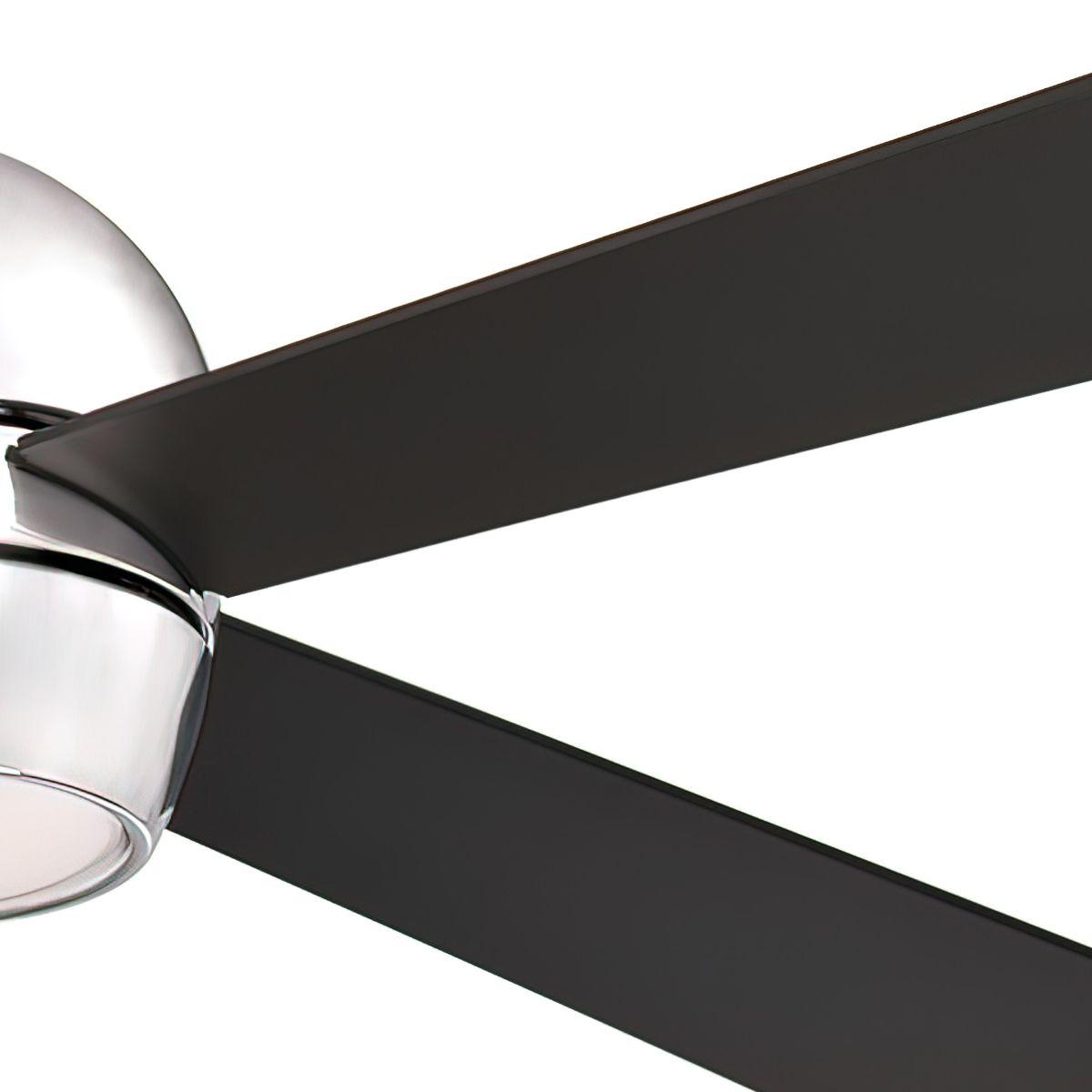 Kwad 52 Inch Chrome Modern LED Ceiling Fan with Remote - Bees Lighting