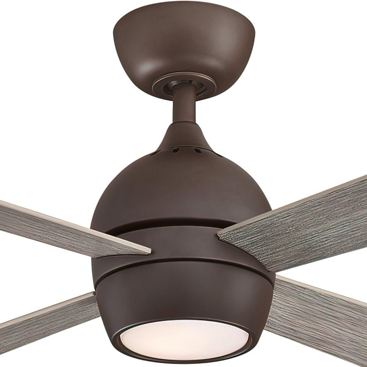 Kwad 52 Inch Matte Greige Modern LED Ceiling Fan with Remote - Bees Lighting