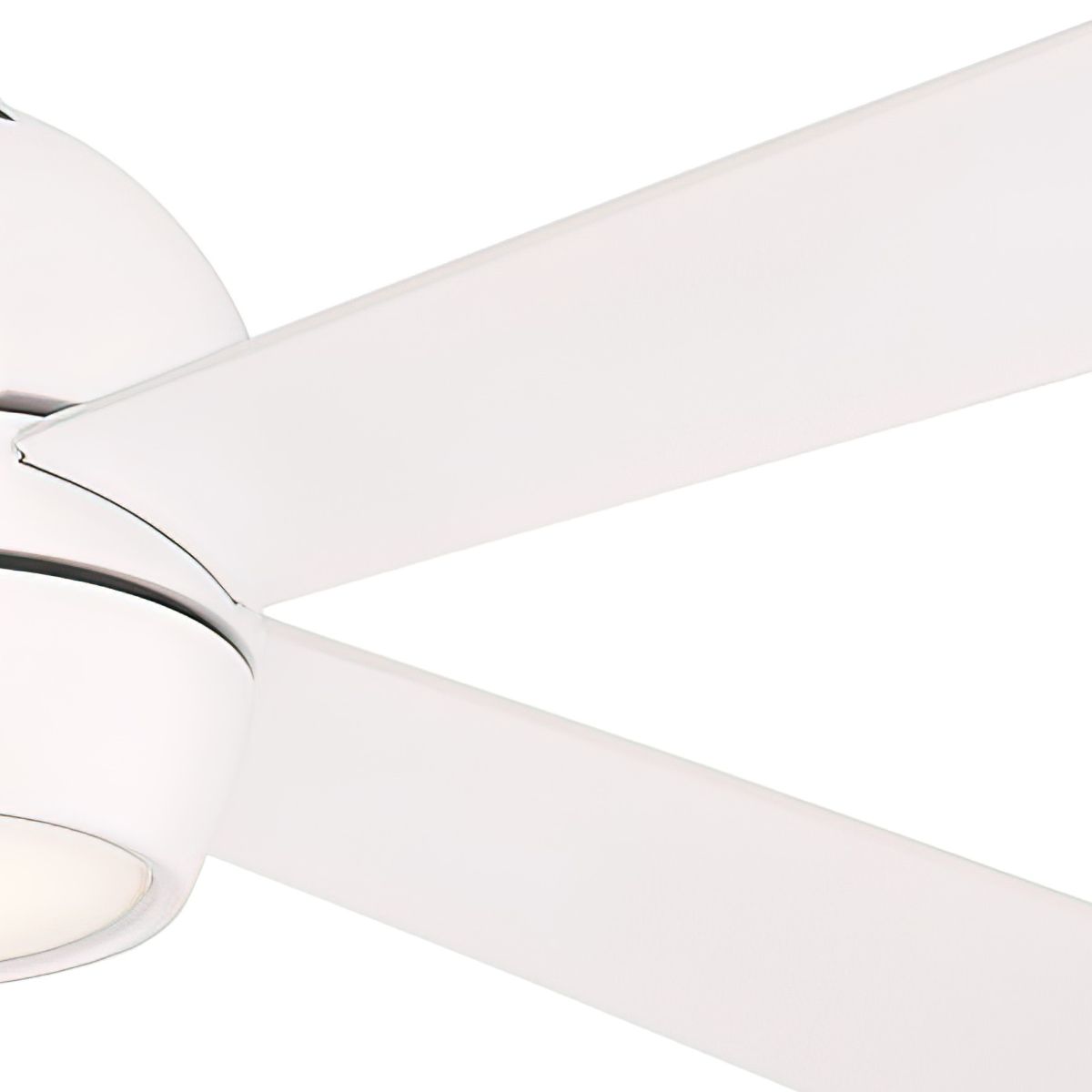 Kwad 52 Inch Matte White Modern LED Ceiling Fan with Remote - Bees Lighting