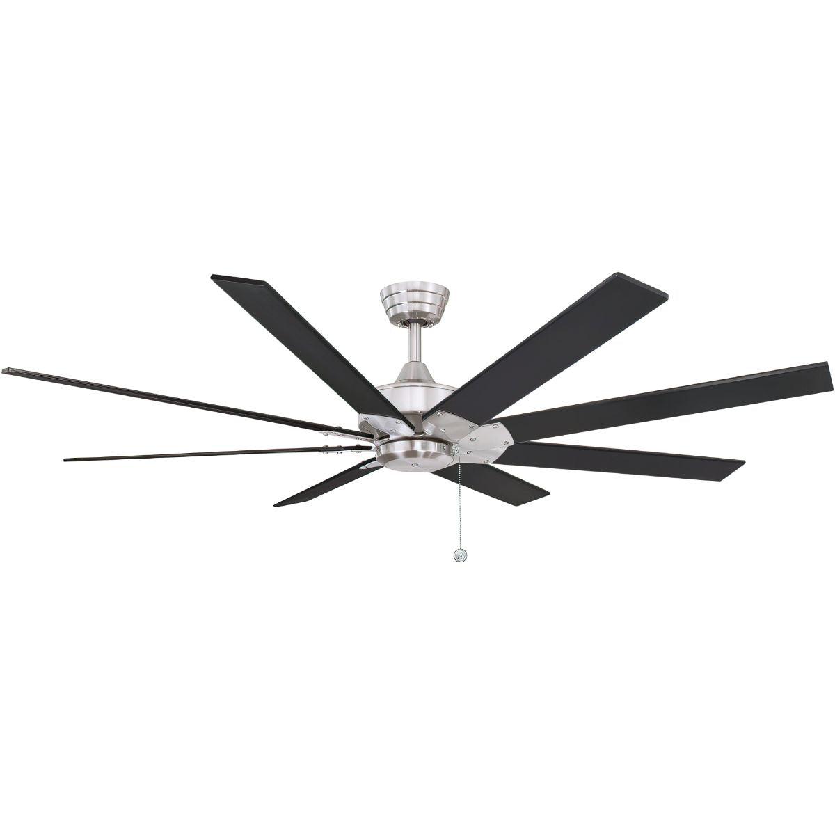 Levon 63 Inch 8 Blades Windmill Ceiling Fan With Pull Chain - Bees Lighting